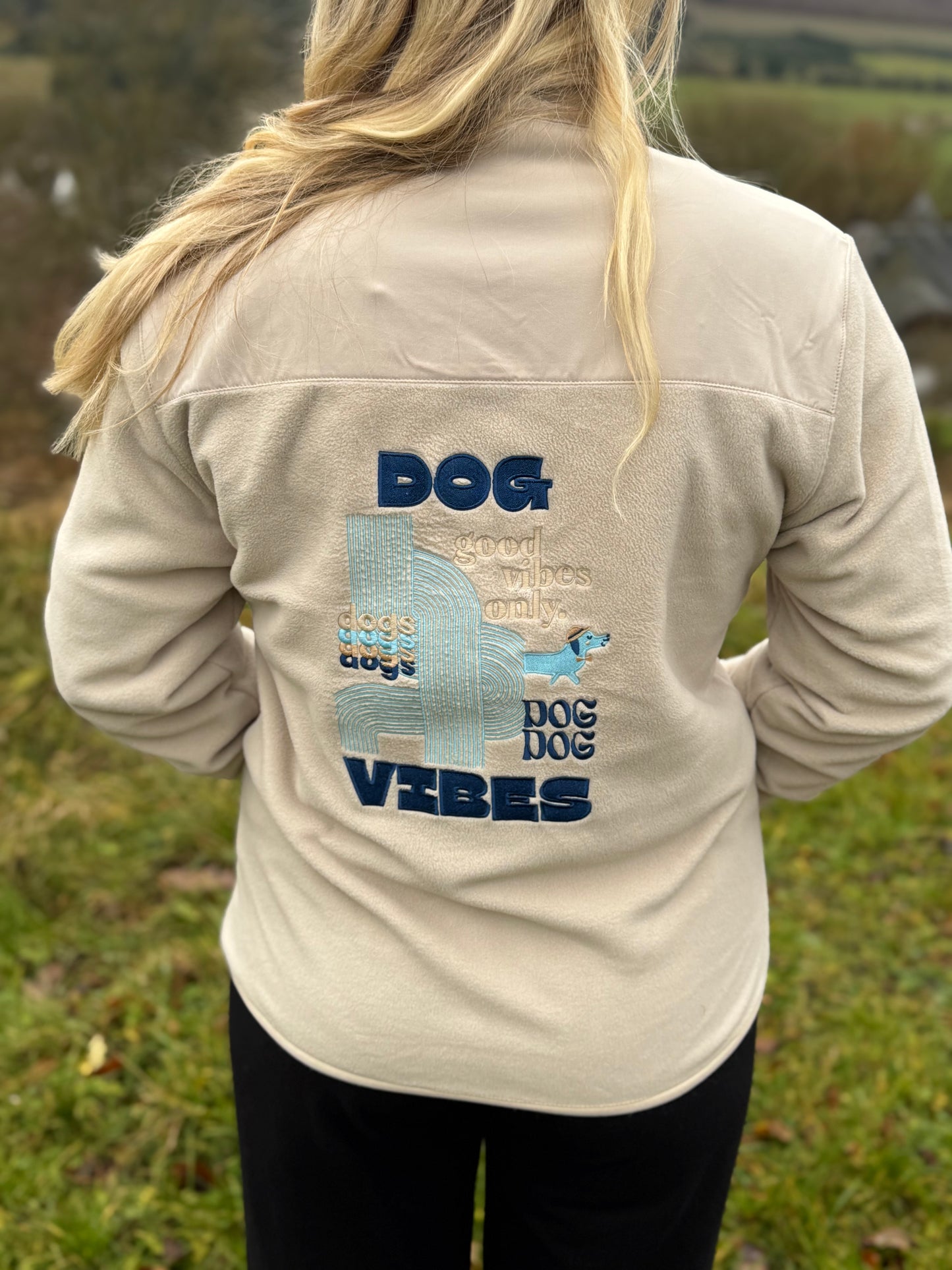 Dog vibes-Trekker fleece jacke