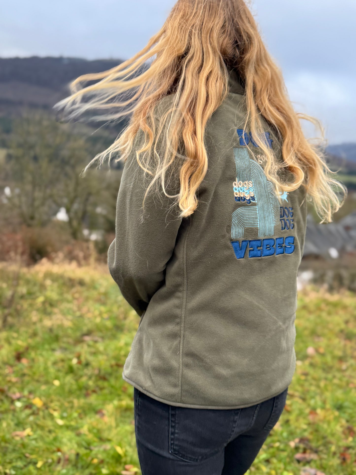 Dog vibes- fleece Jacke