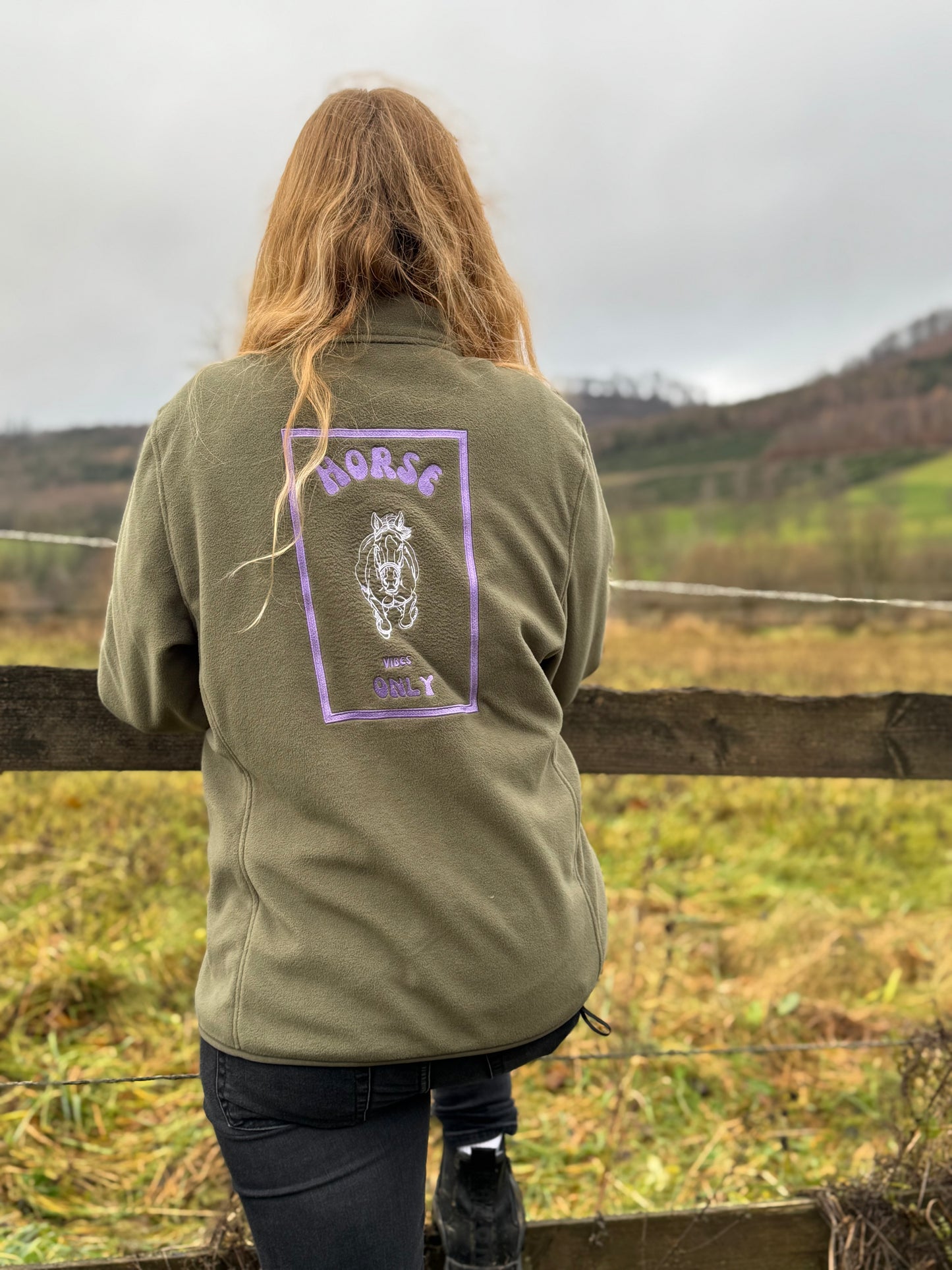 The horse vibes - fleece jacke