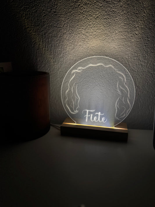 Personalisierte Lampe