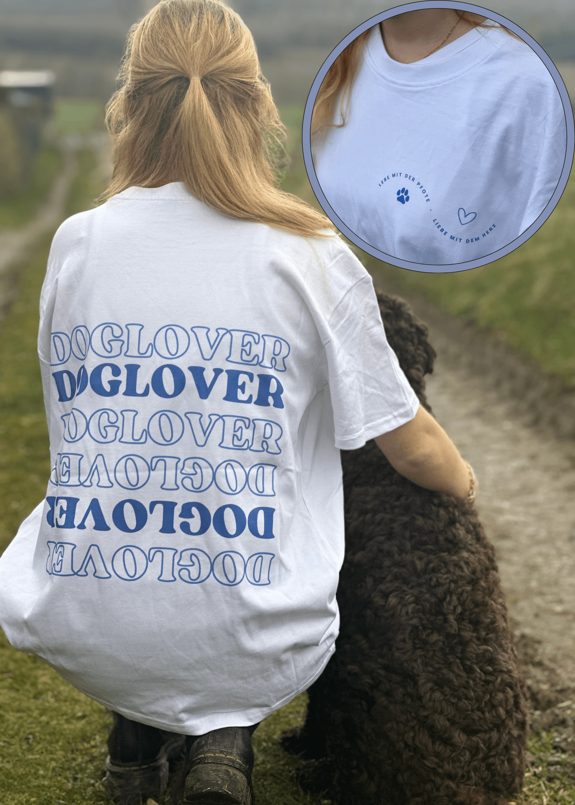 Oversized T-shirt Doglover - LieblingsHaustier