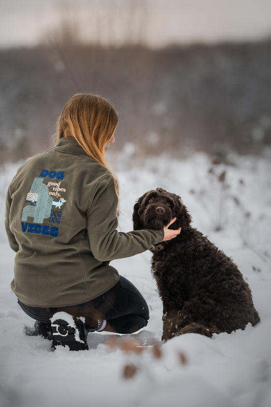 Dog vibes- fleece Jacke